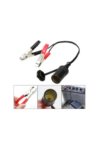 Geeksen 42v Araba Aküsü Bağlantı Klipsli Sigara Çakmak Soketi Adaptörü - Güvenlik Sigortalı Ve Su Geçirmez Tasarım