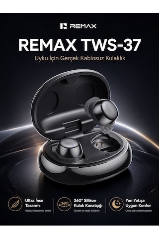 Remax TWS-37 Sleep Mini Bluetooth 6.0 Kulak İçi Uyum Kulaklık