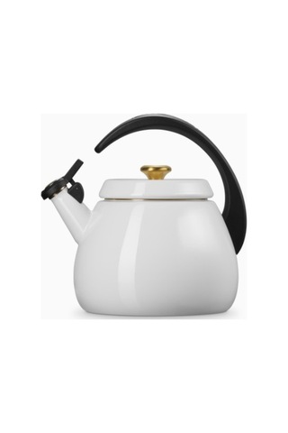 Le Creuset Su Isıtıcısı Çanı 2,1 L, Emaye Karbon Çelik, Şık Ve Dayanıklı Su Isıtıcılar Beyaz 11