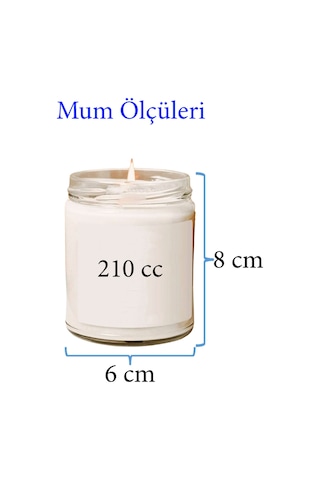 4 Adet Doğal Özel Seri Kokulu Dekoratif Kavanoz Mum 4x210 Cc - Sıcak Set - Ryl Çok Renkli