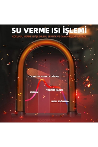 Yüksek Güvenlikli U Tipi Bisiklet Ve Motosiklet Kilidi Diğer