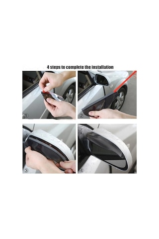 Universal Carbon Sport Ayna Yağmur Koruyucu Rüzgarlık