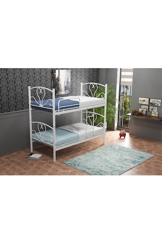 Ejdermetal Metal Ranza Beyaz 90x190 (Yataksiz)