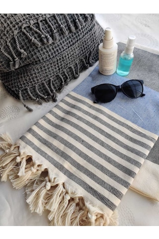 %100 Pamuk Banyo Havlusu, Peştemal, Hamam, Plaj Havlusu 100cm X 180cm Mavi