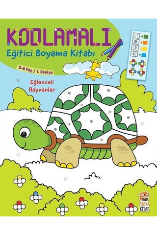 Kodlamalı Eğitici Boyama Kitabı - Eğlenceli   Hayvanlar