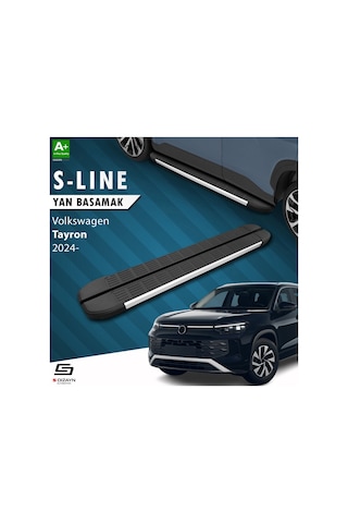 S-dizayn Volkswagen Tayron 2 S-line Aluminyum Yan Basamak 193 Cm 2024 Üzeri A+ Kalite