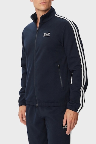 Ea7 Logolu Şerit Detaylı Regular Fit Eşofman Takımı Erkek Eşofman Takımı 7m002490 Af26309 Ub102 Lacivert