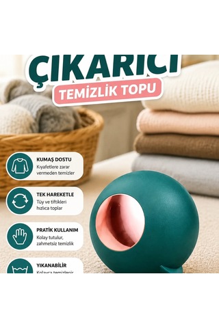 Kumaş Dostu Tiftik Temizleme Topu Kıyafet, Halı Ve Mobilya Tüy Toplayıcı Renkli