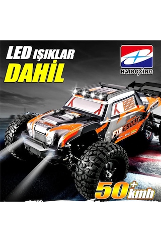 Haıboxıng Rc 1/12 901 Firebolt 50+ Km/h Sürat Uzaktan Kumandalı Rc Model Araba Rtr Elektrikli 4wd Offroad Truck Mavi