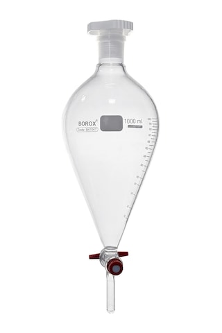 Borox Cam Ayırma Hunisi 1000 Ml - Armudi Tip