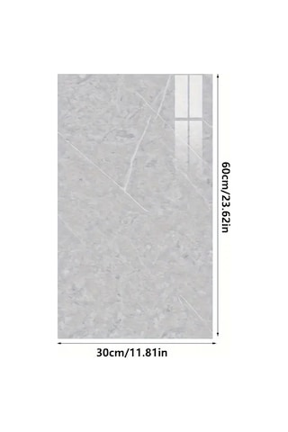 Kenpazar Gri Mermer Desenli Alüminyum Plastik Duvar Sticker