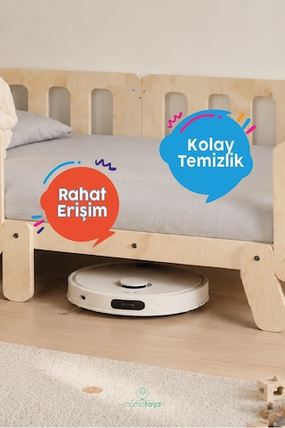 Dreamy Montessori Yatak Doğal Ahşap 70 X 140 Cm
