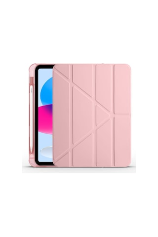 Apple Uyumlu iPad 11.nesil 2025 Kılıf Zore Tri Folding Kalem Bölmeli Standlı Kılıf Kapaklı Kılıf