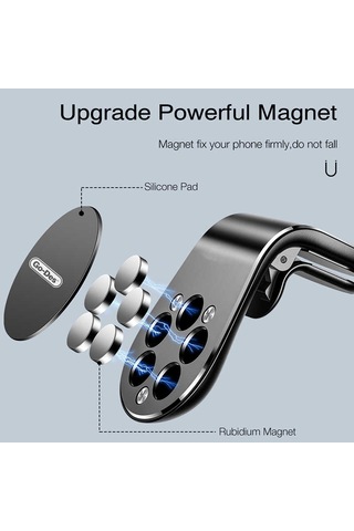 Go Des GD-HD633 Magnetik Araç İçi Telefon Tutucu ZORE-221161 Siyah