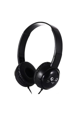 Kangvka J18 Model Siyah Kulaküstü Kulaklık - 40mm Hoparlörlü, 3.5mm Bağlantı, Telsiz Kontrol Ve Mikrofonlu, Derin Tabanlı Ses