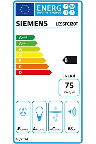 Siemens LC95FCJ20T Duvar Tipi 90 CM Davlumbaz