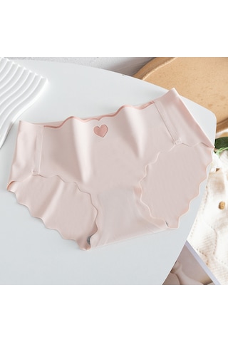 Ece's Design Dikişsiz Buz İpek İz Bırakmaz Lazer Kesim Külot W1005 Pembe