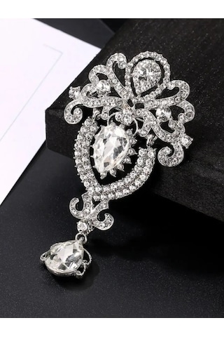 Beautiful Detail Büyük Takış Broş 145622479 Beyaz