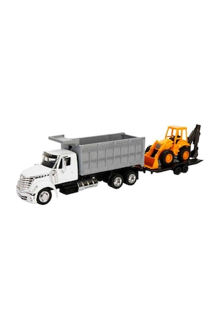 1:43 Long Haul Damperli İş Makineli Taşıyıcı Kamyon