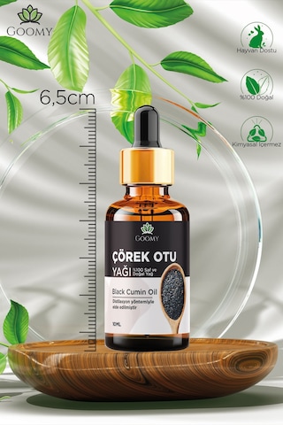 Goomy Soğuk Sıkım Çörek Otu Yağı %100 Doğal Bitkisel Uçucu Yağ Black Cumin Oil 10ml 10 ML