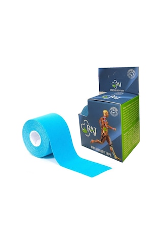 Raj Kinesio Tape  Sporcu Bandı Mavi 5 M x 5 CM