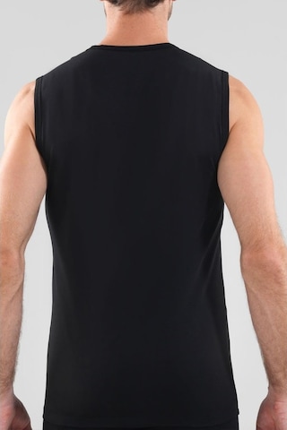 Blackspade 9234 Erkek Tender Cotton Sıfır Yaka Sıfır Kol Siyah T-