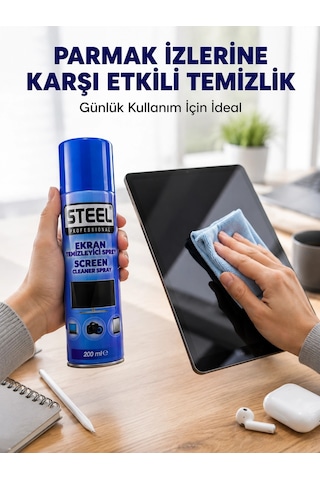 Hubrendy Tekno İz Bırakmadan Etkili Ekran Temizliği Sağlayan Sprey