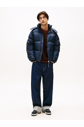 Tommy Hilfiger Tjm Alaska Down Puffer Ext Erkek Mavi Mont - Dm0dm22036 Mavi
