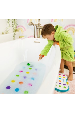 Munchkin Renkli Noktalı Kaymaz Bebek Çocuk Banyo Matı Çok Renkli