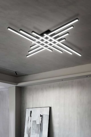 Tibet / Plafonyer Avize / 120 Cm / 8 Çubuk / Antrasit Gövde / 3 R Antrasit Tibet / Plafonyer Avize / 120 Cm / 8 Çubuk / Antrasit Gövde / 3 R Antrasit