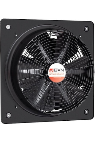 BVN Bahçıvan 36,5 cm BSMS 350 160 watt 3250 m3/h 1460 DD 220/230 volt Monofaze Aksiyel Kare Sanayi Aspiratörü Fanı