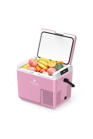 Evacool Evag20 12/24v Pembe 18 Litre Kompresörlü Oto Buzdolabı