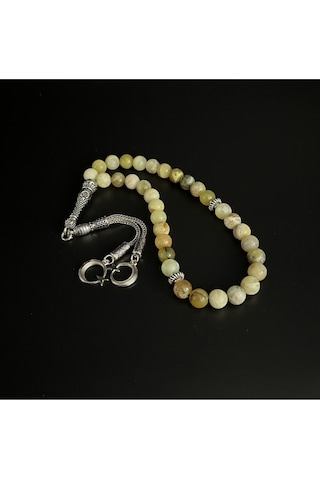 Yıldız Doğal Taş Sarı Opal 8mm 33lük Doğal Taş Tesbih