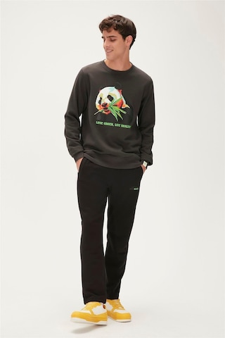 Bad Bear Re-bamboo Crewneck Erkek Sweatshirt-5575 Raven Füme