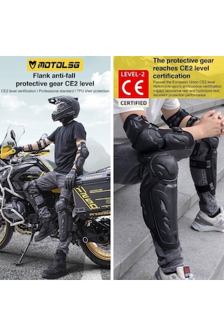 Sones 2 İn 1 Dirsek Pedleri Motolsg Motosiklet Bisiklet Sürme Koruyucu Dişli