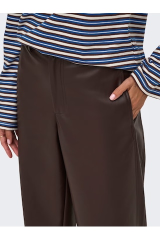 Only Onlneli Mw Faux Lea Barrel Kadın Pantolon 15376856 Kahve