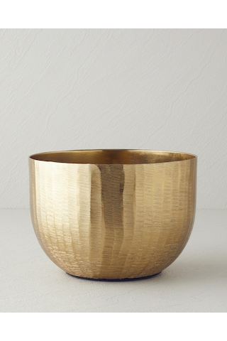 English Home Flena Metal Dekoratif Kase 20x20x14 Cm Gold
