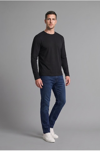 Defacto %100 Pamuk Regular Fit Bisiklet Yaka Kontrast Detaylı Uzun Kollu Basic Tişört H8358ax26aubk81 Siyah-bk81