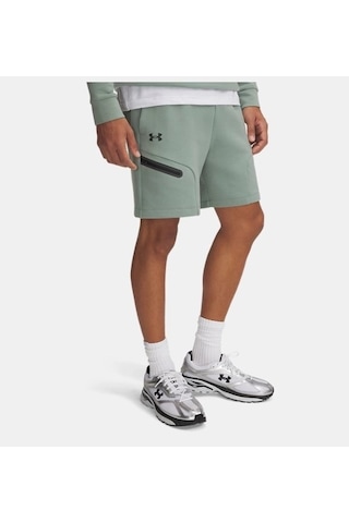 Under Armour Unstoppable Fleece Erkek Şort 1379809-348 Yeşil