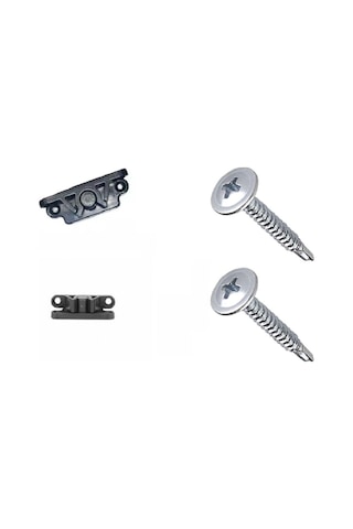 Pvc Sineklik Çıt Çıt Sineklik Kilidi Pvc Kapı Pencere Sineklik Çıt Çıt 10 Adet 17x25 Siyah Menteşeli