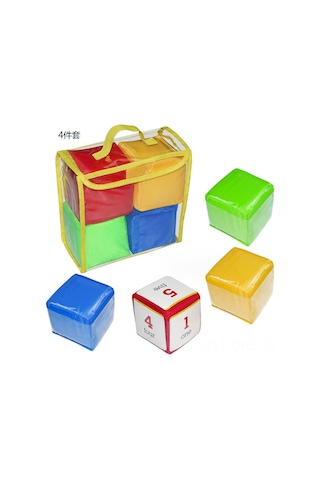 Aubyhe Çocuklar İçin Eğitici Yumuşak Zarlar - Okul Ve Ev Aktivitesi Oyuncağı, 4 Adet, Dayanıklı Materyal