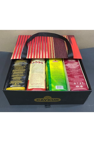 Çaykur Keşan Kumaş Kaplı Kutuda Hediyelik Çaylar Seti 4 x 200 G