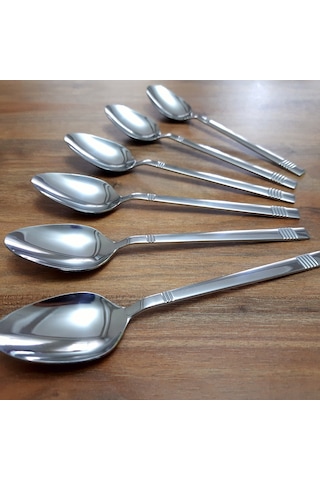 Kardelen 6 Adet Turkuaz Yemek Kaşık