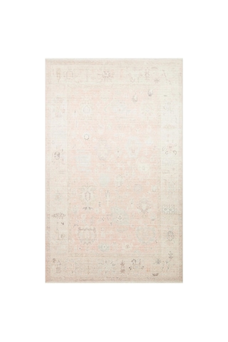 Eko Halı Grace Grc 01 Pastel Vintage Halı Pastel Klasik Desenli Saçaklı Salon Halısı Bej