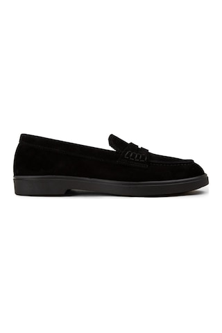 Deery Kadın Hakiki Süet Siyah Loafer Ayakkabı - 02038zsyhc02