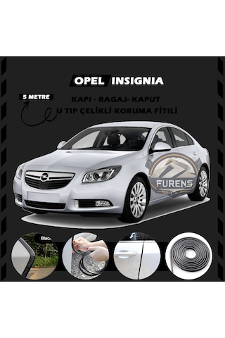 Opel İnsignia Oto Araç Kapı Koruma Fitili 5 Metre Parlak Siyah Renk