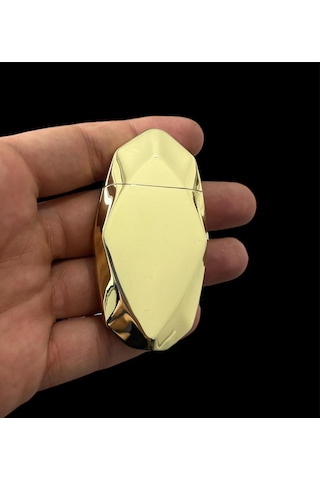 Sarı Elmas Kesim Pürmüzlü Gazlı Çakmak 109396 Sarı