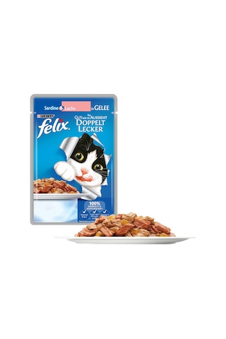 Purina Felix Karışık Çeşitli Pouch Yetişkin Kedi Yaş Maması 20 x 85 G