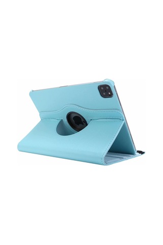 Apple Uyumlu iPad, Pro 4. Nesil M2 2022 11 Inç 360 Dönebilen Uyku Modlu Standlı Pu Deri Kapaklı Kılıf Kılıf