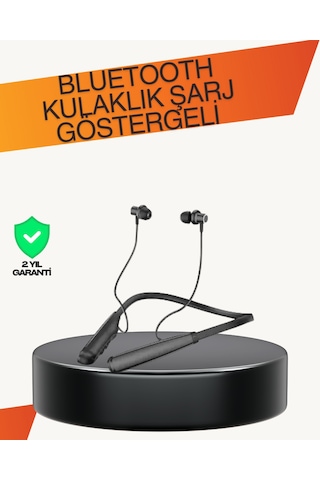 Y12 Bluetooth Kablosuz Kulaklık Lcd Pil Ekranı Kompozit Diyafram Dokunmatik Panel